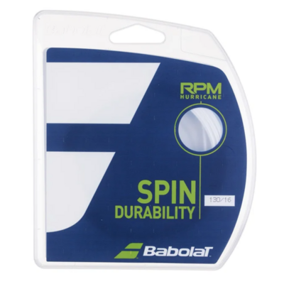 Babolat Rpm Hurricane 16 (1.30mm) 12m Tennis String Set - White - main image