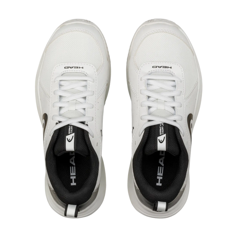 HEAD Kids Sprint Court 4.0 Tennis Shoes - White/Black - main image