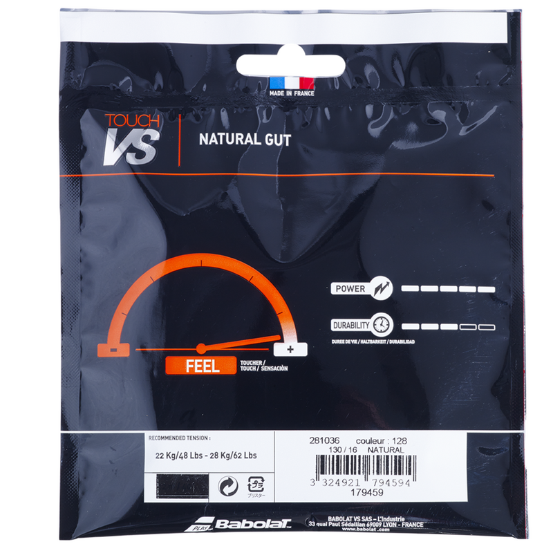 Babolat Touch VS Natural Gut Tennis String Half Set - Natural - main image