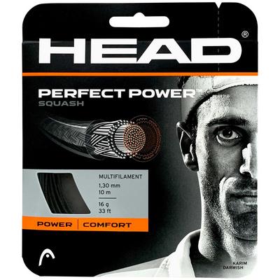 Head Perfect Power 16 (1.30) Squash String Set - Black - main image