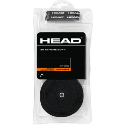 Head Xtreme Soft Overgrips 30 Pack - Black - main image