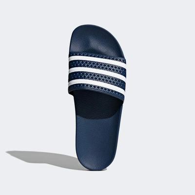 Adidas Mens Adilette Sliders - Navy Blue - main image