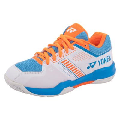 Yonex Strider Flow Junior Badminton Shoes (White-Sky Blue) - main image