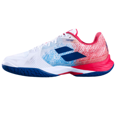 Babolat Mens Jet Mach 3 Tennis All Court Shoes - White / Blue - main image