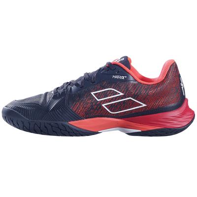 Babolat Mens Jet Mach 3 Tennis Shoes - Black/Poppy Red - main image