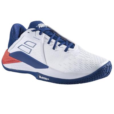 Babolat Mens Propulse Fury 3 All Court Tennis Shoes - White/Estate Blue - main image