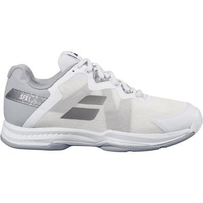 Babolat Womens SFX3 Tennis Shoes - White/Silver - main image