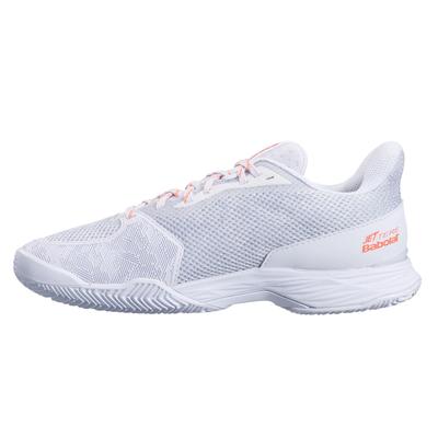 Babolat Womens Jet Tere Clay Tennis Shoes - White/Coral - main image