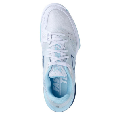 Babolat Womens Jet Mach III Tennis All Court Shoes - White / Angel Blue - main image