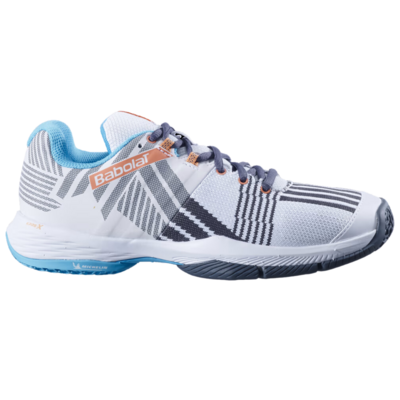 Babolat Womens Sensa Padel Tennis Shoes - White/Canyon Sunset - main image