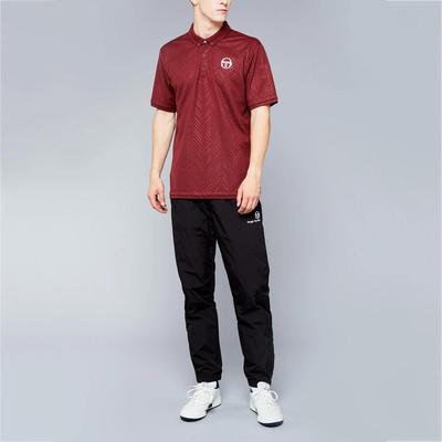 Sergio Tacchini Mens Chevron Polo - Bordeaux/White - main image