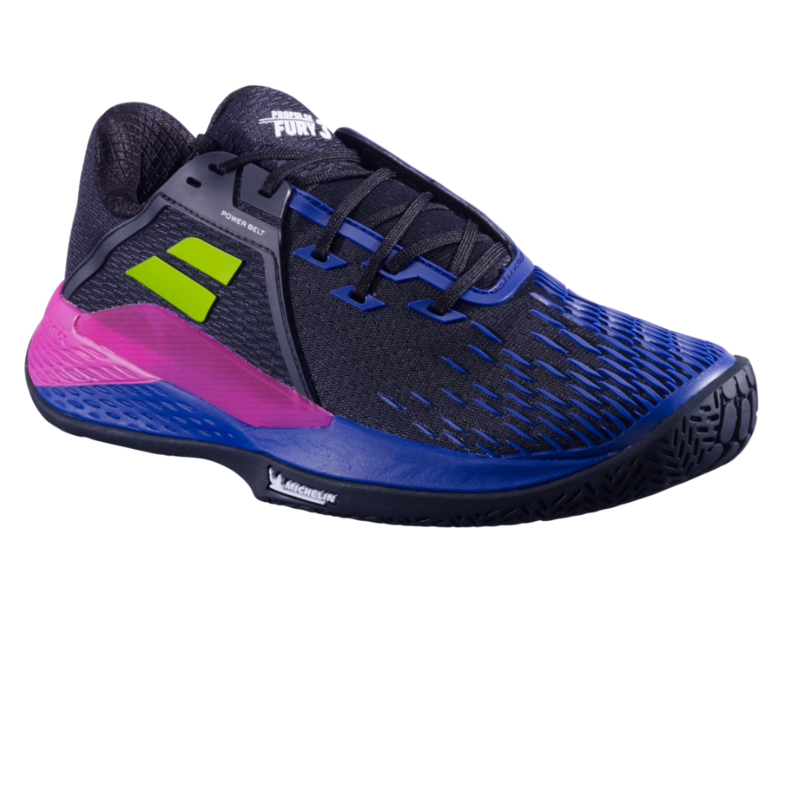 Babolat Mens Propulse Fury 3 All Court Tennis Shoes - Black/Dark Blue - main image