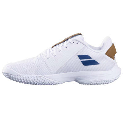 Babolat Mens Jet Tere 2 Wimbledon Sand Grass Tennis Shoes - White/Navy - main image