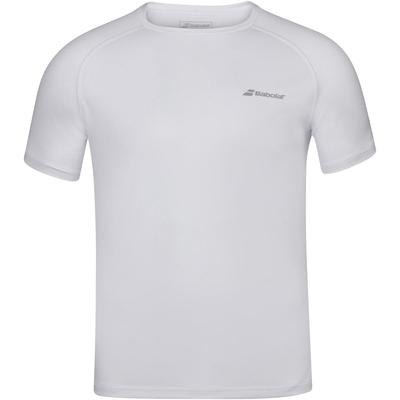 Babolat Boys Play Crew Neck Tee - White - main image