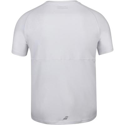 Babolat Boys Play Crew Neck Tee - White - main image