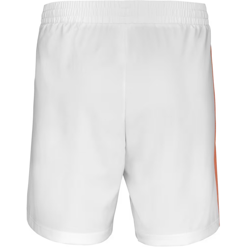 Babolat Boys Play Shorts - White/Orange - main image