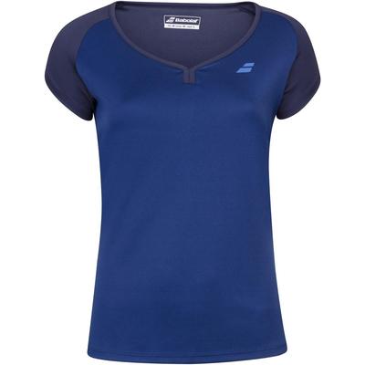 Babolat Girls Play Cap Sleeve Top - Estate Blue - main image