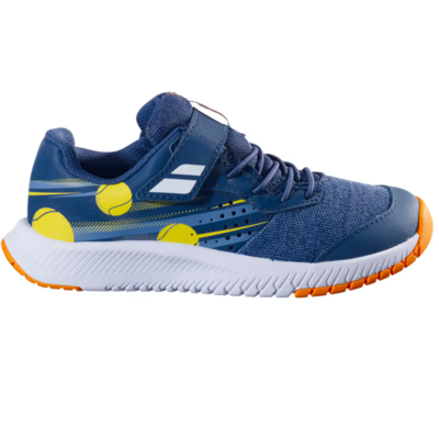 Babolat Pulsion Kid All Court Tennis Shoes - Blue/Yellow - main image