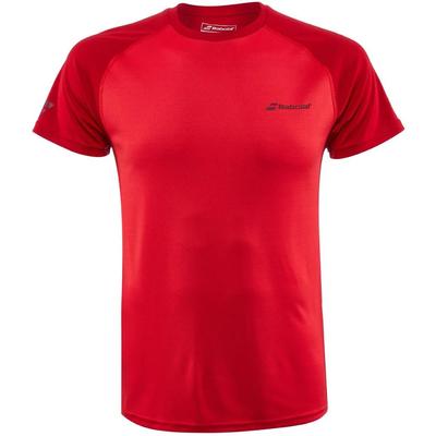 Babolat Mens Play Crew Neck Tee - Tomato Red - main image