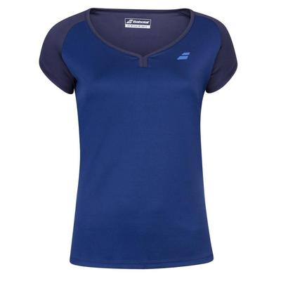 Babolat Womens Play Cap Sleeve Top - Estate Blue - main image