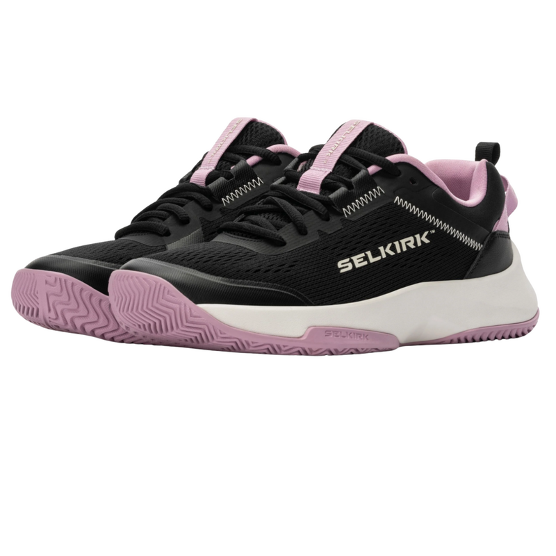 Selkirk Womens Court Strike Pickleball Shoes- Black Winerberry - main image