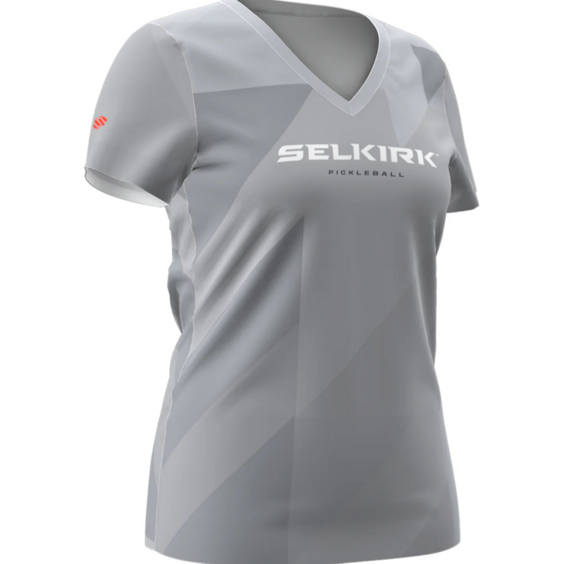 Selkirk Womens Symmetrix V-Neck Tee - Grey - main image