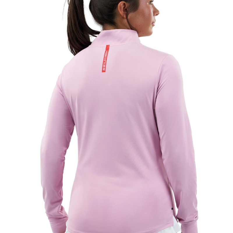 Selkirk Womens Essentials Dual Soft 1/4 Zip Pullover- Pink - main image