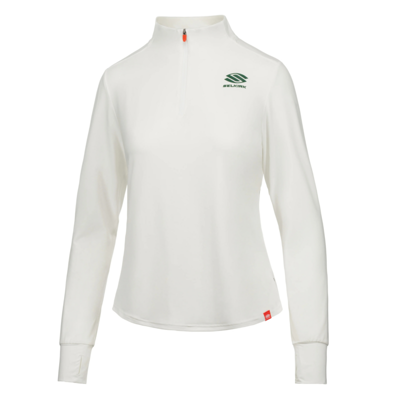 Selkirk Womens Essentials Dual Soft 1/4 Zip Pullover- White - main image