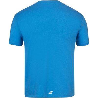 Babolat Boys Exercise Crew Neck Tee - Blue Aster Heather - main image