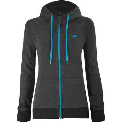 Babolat Girls Exercise Hood Jacket - Heather Black - main image