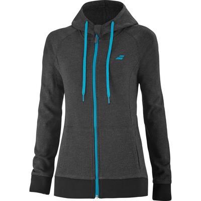 Babolat Girls Exercise Hood Jacket - Heather Black - main image