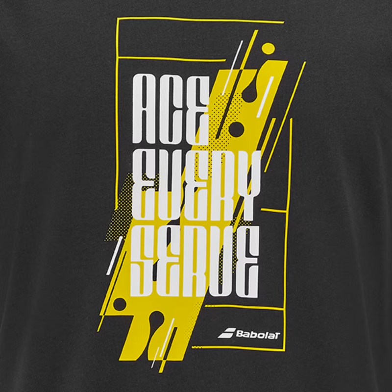 Babolat Mens Exercise Message Tee - Black - main image
