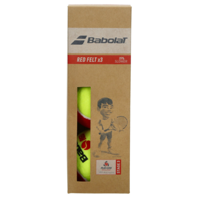 Babolat Red Felt 3 Ball Junior Tennis Balls - main image