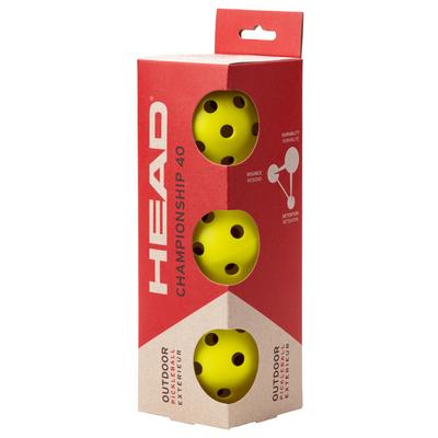 Head Championship 40 outdoor Pickleball Balls (3 Pack) - main image