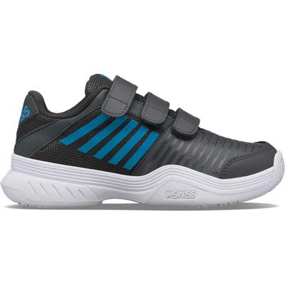 K-Swiss Kids Court Express Strap Omni Tennis Shoes - Dark Shadow - main image