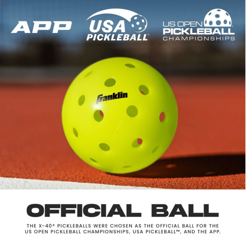 Franklin X-40 Outdoor Pickleball Balls (6 Pack) - Neon/Multi-Coloured - main image