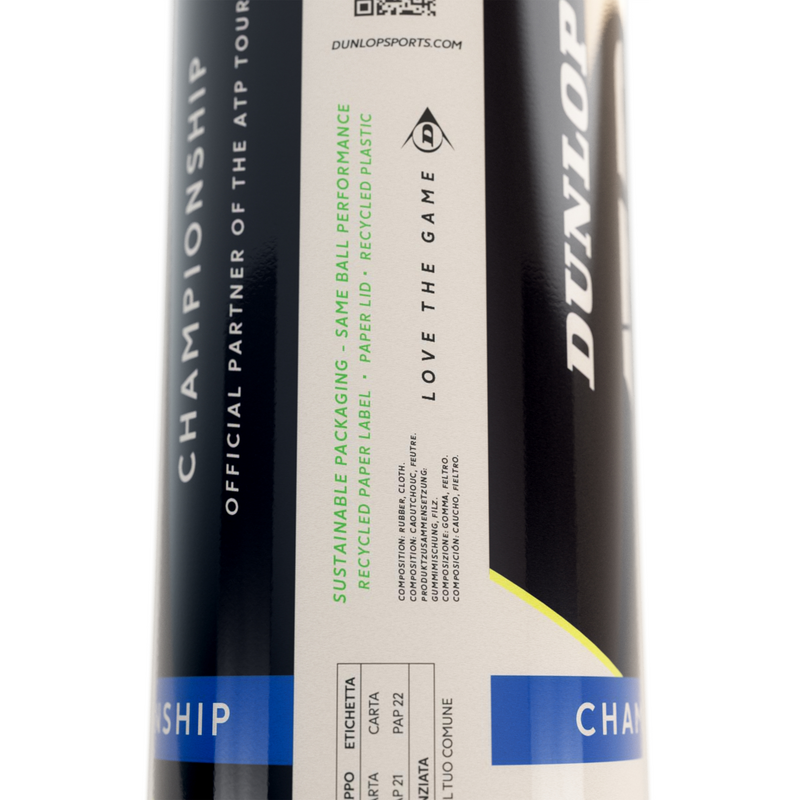 Dunlop ATP Championship Tennis Balls (4 Balls Per Can) - main image