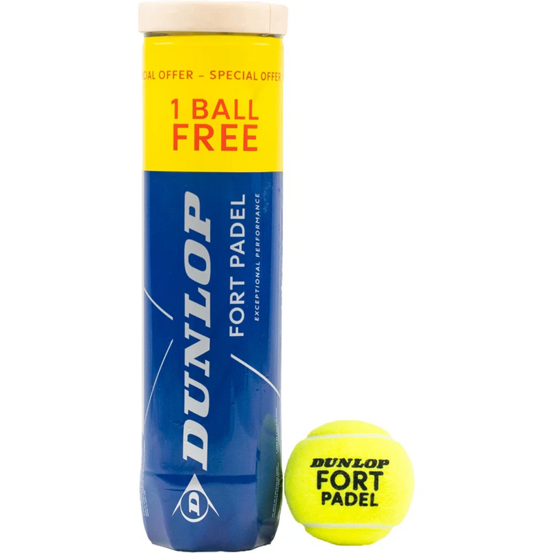 Dunlop Fort Padel 3 + 1 [3 Ball Can +1 FOC] - main image