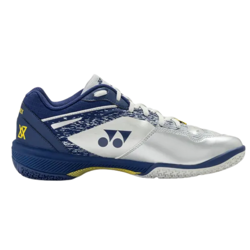 Yonex Mens Power Cushion 65 Z VA Wide Badminton Shoes - Silver/Navy - main image