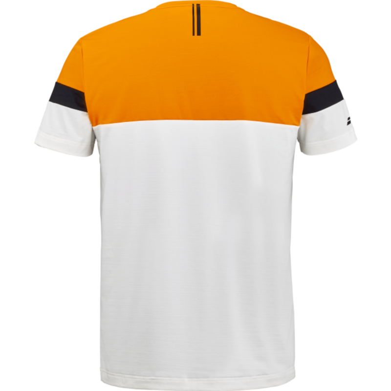 Babolat Mens Perf Crew Neck Tee Padel - Orange/White - main image