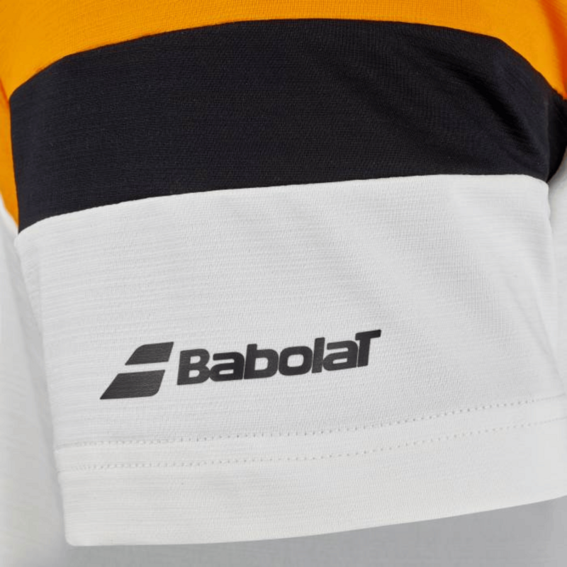 Babolat Mens Perf Crew Neck Tee Padel - Orange/White - main image