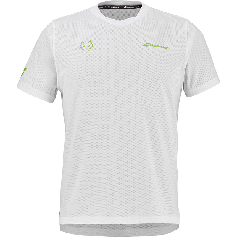Babolat Mens Juan Lebron Padel Crew Neck Tee - White - main image