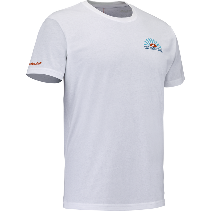Babolat Mens Padel Cotton Tee - White - main image