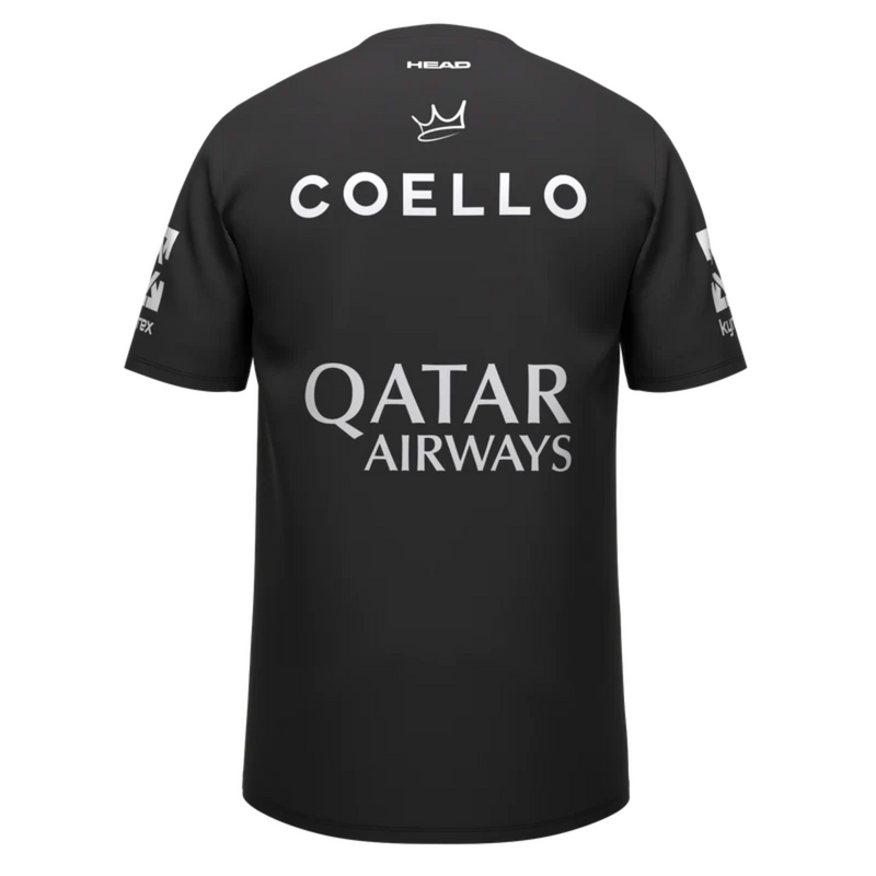 HEAD Mens T Shirt Arturo Coello Sponsor - Black - main image