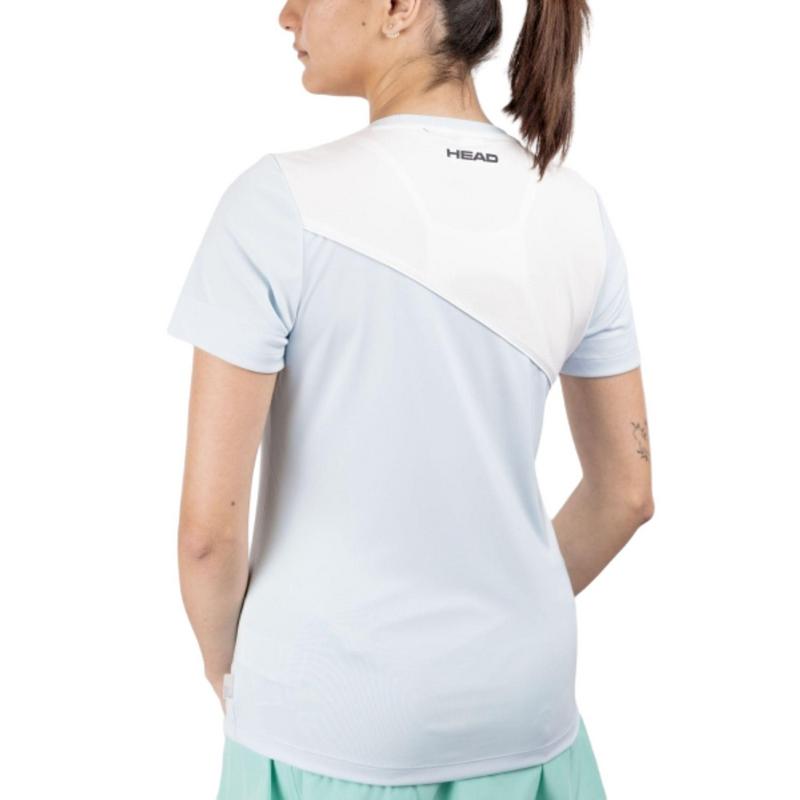 HEAD Womens Tie Break Tee - Light Blue/White - main image