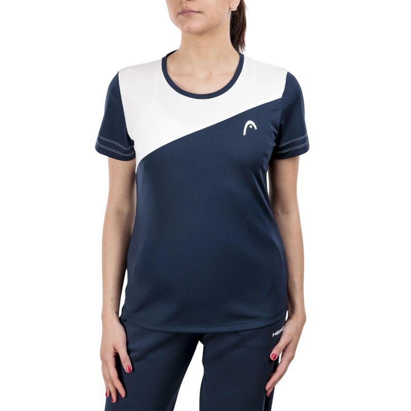 HEAD Womens Tie Break Tee - Navy/White - main image