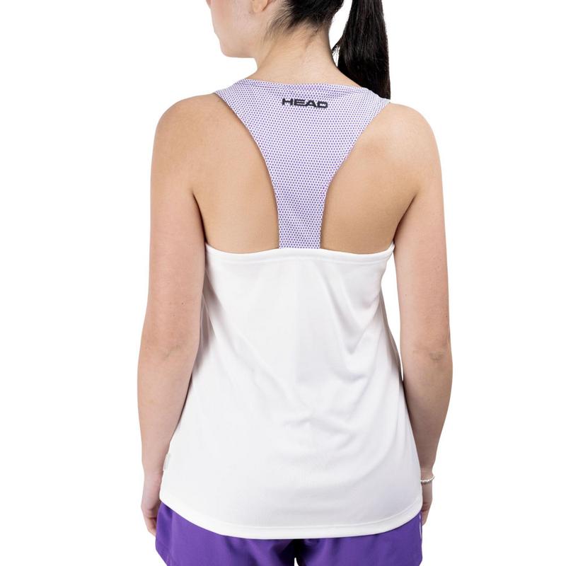 HEAD Womens Spirit Tank Top - White/Purple - main image
