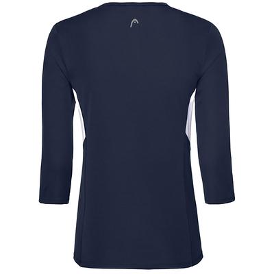 Head Womens Club Tech 3/4 Sleeve Shirt - Dark Blue - main image
