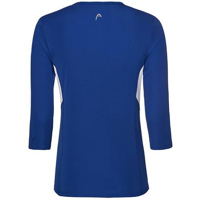 Head Womens Club Tech 3/4 Sleeve Shirt - Royal Blue - main image