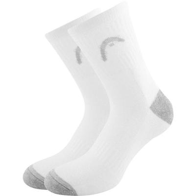 Head Kids Performance Crew Socks (2 Pairs) - White/Grey - main image